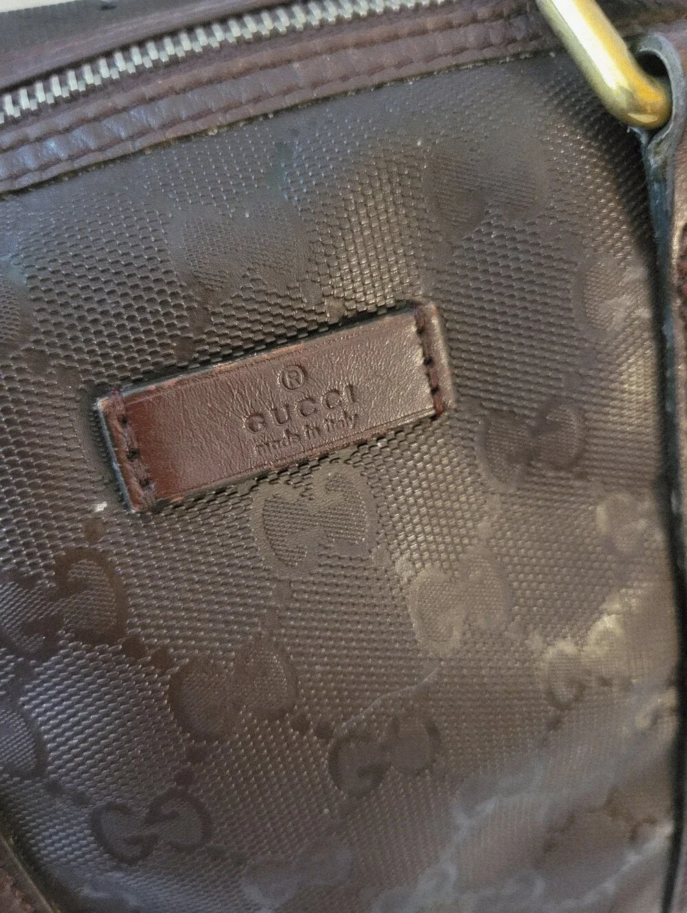 Gucci GG Imprime Medium Joy Boston Bag Bordeaux Monogram